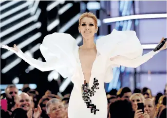  ?? CHRIS PIZZELLO/INVISION/AP ?? Celine Dion performs My Heart will Go On at the Billboard Music Awards on May 21, 2017, in Las Vegas.