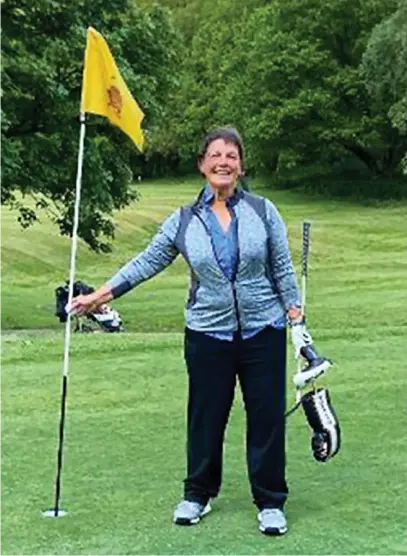  ?? ?? ●●Denise Booth at Romiley Golf Club