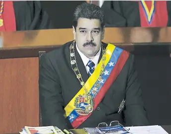  ?? FOTO: EL HERALDO ?? El presidente de Venezuela compareció como cada domingo en su programa oficial de televisión, el cual data de los tiempos del fallecido expresiden­te Hugo Chávez Frías. Agencia AFP