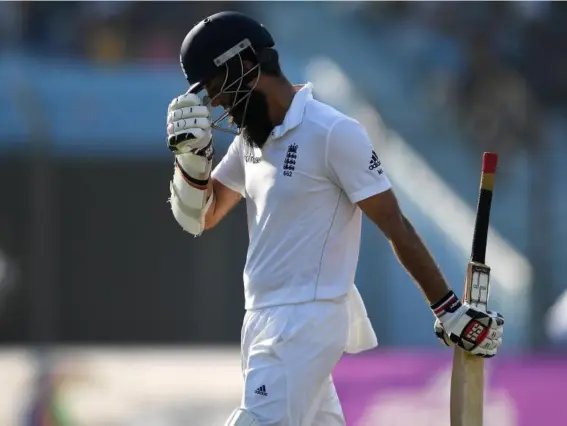  ??  ?? Moeen hit 68 as England finished the day on 258-7 (Getty Images)