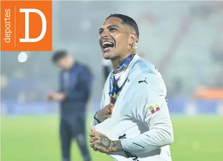  ?? / GETTY ?? Quiere seguir celebrando de blanco. Guerrero jugó en LDU de Quito la pasada temporada. Cumplió 40 años el 1 de enero.