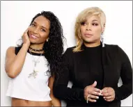  ?? PHOTO BY TAYLOR JEWELL/INVISIO N/AP ?? In this June 9, photo, Rozonda "Chilli" Thomas, left, and Tionne "TBoz” Watkins of TLC pose for a portrait in New York to promote their self-titled album.