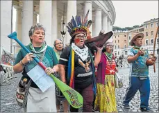  ?? ANDREAS SOLARO / Afp ?? • Varias religiosas que trabajan en las iglesias de la Amazonía están en el Vaticano desde el domingo 6.