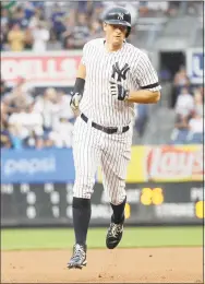  ?? Frank Franklin II / Associated Press ?? The Yankees' DJ LeMahieu rounds the bases after hitting a home run during the first inning of Tuesday’s 83 win over the Orioles in New York.