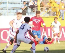  ?? FEDEFUTBOL ?? La selección sub-20 perdió 2-0 ante Estados Unidos.