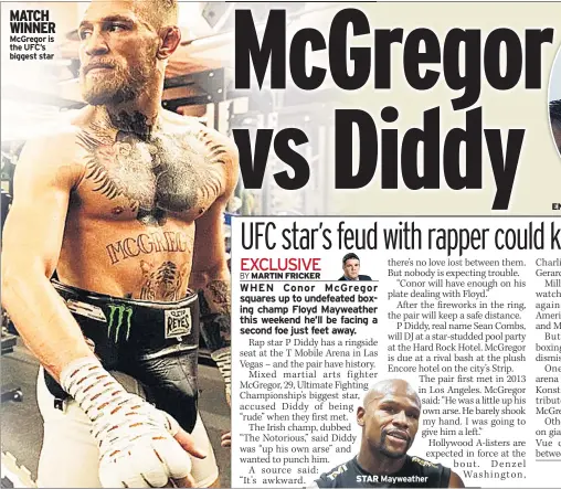  ??  ?? MATCH WINNER McGregor is the UFC’s biggest star