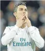  ?? Picture: AP. ?? Ronaldo scored twice for Madrid.
