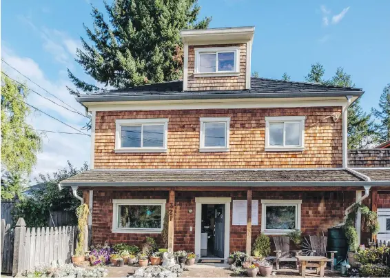  ??  ?? Potter Mary Fox raised her former miner’s cottage three metres and added another floor and a sleeping loft, expanding the square footage to 2,500 from 1,000.