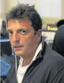  ??  ?? Sergio Massa. Al jefe comunal de Tigre lo apoyan 16 intendente­s bonaerense­s.