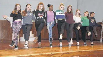  ?? LYNN CURWIN/TRURO NEWS ?? Cast members for the upcoming production of Guys & Dolls have been busy rehearsing. Several girls have roles as Hot Box dancers. The show will be staged July 4-6.