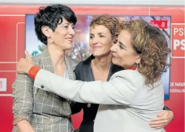  ?? Foto: Patxi Cascante ?? La presidenta Chivite, Elma Saiz y la ministra Montero.