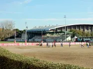  ??  ?? Il campo del rugby allo stadio Padovani