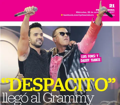  ??  ?? LUIS FONSI Y DADDY YANKEE