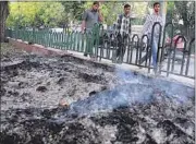  ??  ?? The National Green Tribunal has imposed a fine of 5,000 on open burning of leaves and garbage in Delhi. SONU MEHTA/ HT FILE PHOTO