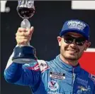  ?? D. Ross Cameron / Associated Press ?? Kyle Larson has won the past two NASCAR races and will start from the pole position for the All-star race on Sunday.