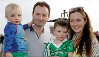  ??  ?? Andy, Eoin, Jack and Mary Quigley enjoying a family evening out at the races on Wednesday.