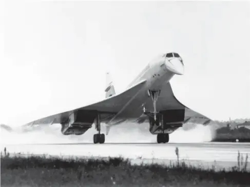  ?? (AFP/Getty) ?? Concorde made its maiden f l ight from Tou l ouse on this day in 1969