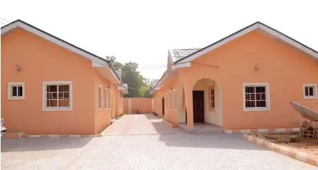  ??  ?? Modern flats in Maiduguri