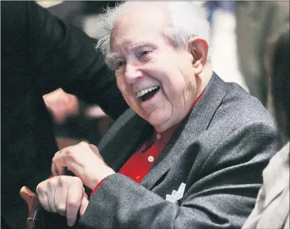  ??  ?? JOYFUL: Friends recall Elliott Carter as supportive, someone who was fun to be with and whose work was musically challengin­g.
Picture: Bebeto Matthews