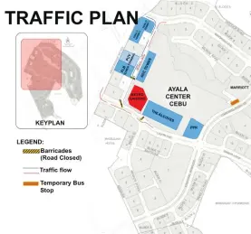  ??  ?? AYALA TRAFFIC PLAN