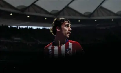  ??  ?? Antoine Griezmann: “I wanted to thank you for all the love you’ve given me in these five years. They were incredible moments. The truth is you’re in my heart.” Photograph: Óscar del Pozo/AFP/Getty Images