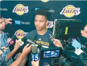  ?? AP FOTO ?? GOING PLACES. Potential No. 1 pick Markelle Fultz, who had a private workout with the Lakers, could be headed to Philadelph­ia.