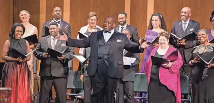  ?? SUBMITTED PHOTOS ?? Everett McCorvey is the founder of he American Spiritual Ensemble, which is set to perform in Worcester for the first time at the Curtis Performanc­e Hall at Assumption University.