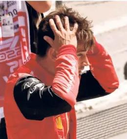  ?? REUTERS ?? Tough luck: Ferrari’s Charles Leclerc following his car’s breakdown during the Spanish Formula One Grand Prix at the Circuit de Catalunya.