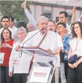  ??  ?? Andrés Manuel no hizo alusiones a su ex aliado, Enrique Alfaro