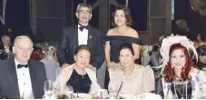  ??  ?? (Seated from left) Dieter and Zenaida Reichert, Marixi Prieto, Tessa Prieto-Valdes, (standing from left) Dr. Andrew Prieto and wife Myda