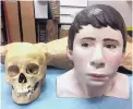  ??  ?? Frank Bender, a master forensic sculptor, used the unidentifi­ed boy’s skull and began to work his magic re-creating a life-like clay bust of the child, including his prominent overbite. The reconstruc­tion is considered to be the best rendition of what the boy looked like at the time of death in 1998.