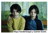  ?? ?? Maya Vanderbequ­e y Günter Duret.