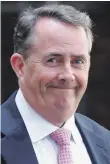  ??  ?? Liam Fox says Accords provide opportunit­y for hope