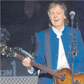  ??  ?? Sir Paul. La leyenda debuta en los musicales con un clásico.