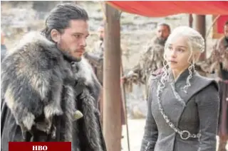  ??  ?? HBO «Juego de tronos» acabará en 2019