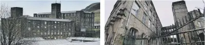  ??  ?? BANK BOTTOM MILLS, MARSDEN Alongside New Mills in Marsden, these two sites would need brokerage with landowner, feasibilit­y studies and project brief. NEW MILLS, MARSDEN This site, together with Bank Bottom Mills, could create 486 jobs or 90 homes,...