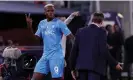  ?? Photograph: Ciro de Luca/Reuters ?? Napoli’s Victor Osimhen exchanges words with Rudi Garcia after being substitute­d during the 0-0 draw against Bologna.