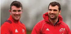  ??  ?? Peter O’Mahony and Tadhg Beirne will be looking to disrupt Exeter possession