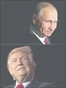  ??  ?? Este fin de semana se dará el primer encuentro entre Vladimir Putin (arriba) y Donald Trump (abajo). (AFP)