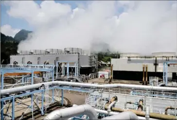  ?? BAY ISMOYO/AFP ?? Steam rises from the Wayang Windu geothermal power station on West Java on August 31.