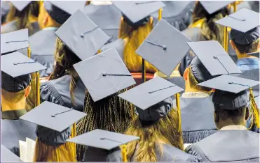  ??  ?? GRAD GRIND: Student numbers continue to climb but salaries aren’t covering debts