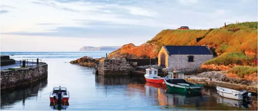 ?? Supplied ?? Ballintoy Harbor in Northern Ireland has become a tourist draw after featuring in ‘Game of Thrones’ as the setting for the Iron Islands’ harbor.