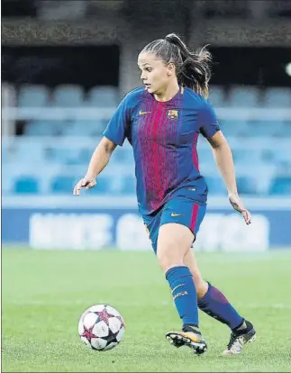  ?? FOTO: PEP MORATA ?? Lieke Martens, la estrella del Barça que ya está en los cuartos de la Champions