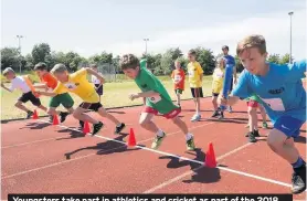  ??  ?? Youngsters take part in athletics and cricket as part of the 2018 Tyne and Wear School Summer Games at Silksworth