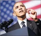  ?? SMIALOWSKI/AFP BRENDAN ?? US President Barack Obama delivers a speech in Athens yesterday.