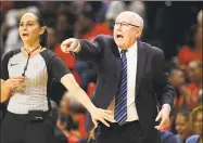  ?? Nick Wass / Associated Press ?? Washington Mystics coach Mike Thibault didn’t hesitate about going down to Florida with his team Monday to prepare for the upcoming WNBA season.