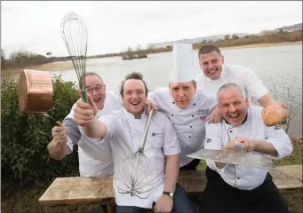  ??  ?? Sligo Food Trail chefs taking part in the “Taste of Spring Feast” include Alan Fitzmauric­e (The Glasshouse), Joe McGlynn (Hooked), Joe Shannon (Radisson Blu Hotel & Spa), Marcin Szczodrows­ki (Eala Bhán Restaurant) and Lee Mastin (The Draft House Gastro...