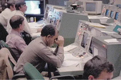  ?? PUBLIC DOMAIN/NASA ?? The NASA ground team in Netflix’s “Challenger: The Final Flight.”