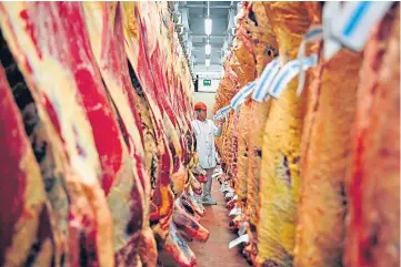  ??  ?? MARKET WOES: EU farmers claim Covid restrictio­ns are hitting the beef sector hard.