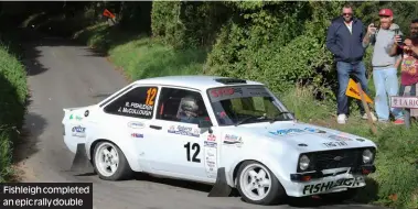  ?? Photos: Paul Lawrence ?? Fishleigh completed an epic rally double